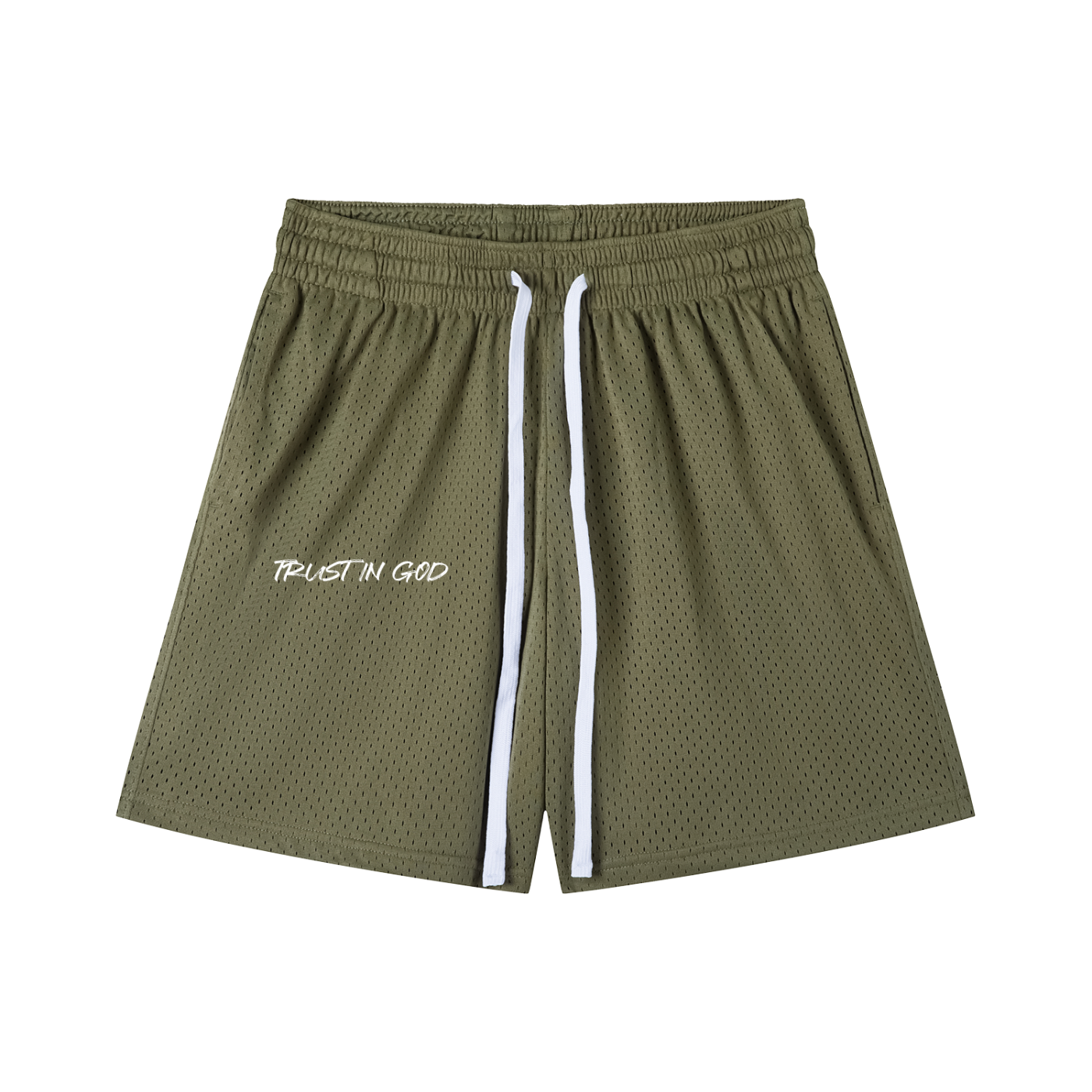 Mesh Drawstring Shorts