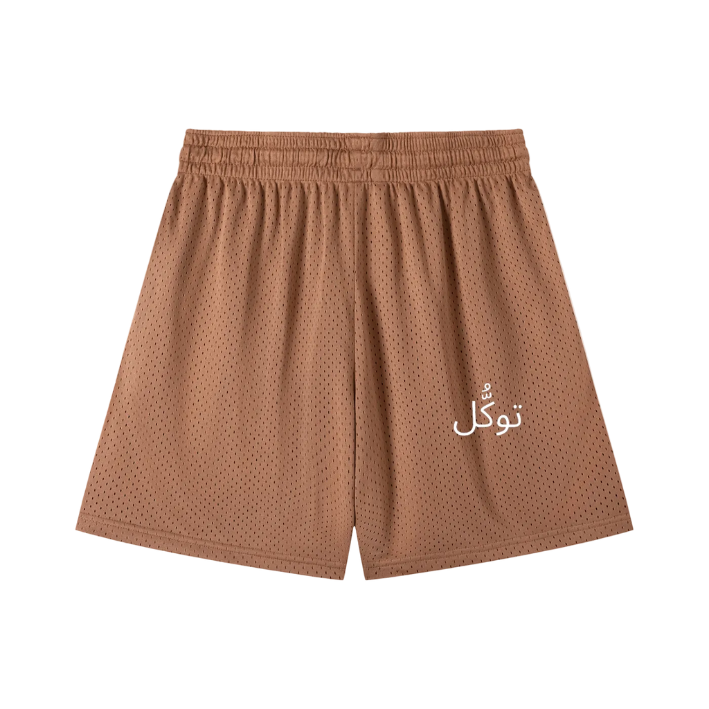 Mesh Drawstring Shorts