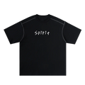 Oversized Contrast-Stitched Cotton Tee
