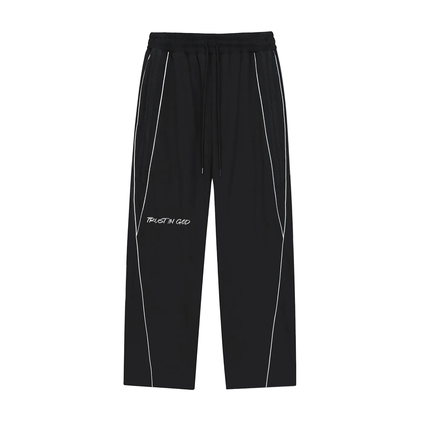 Reflection Striped Straight-Leg Sweatpants