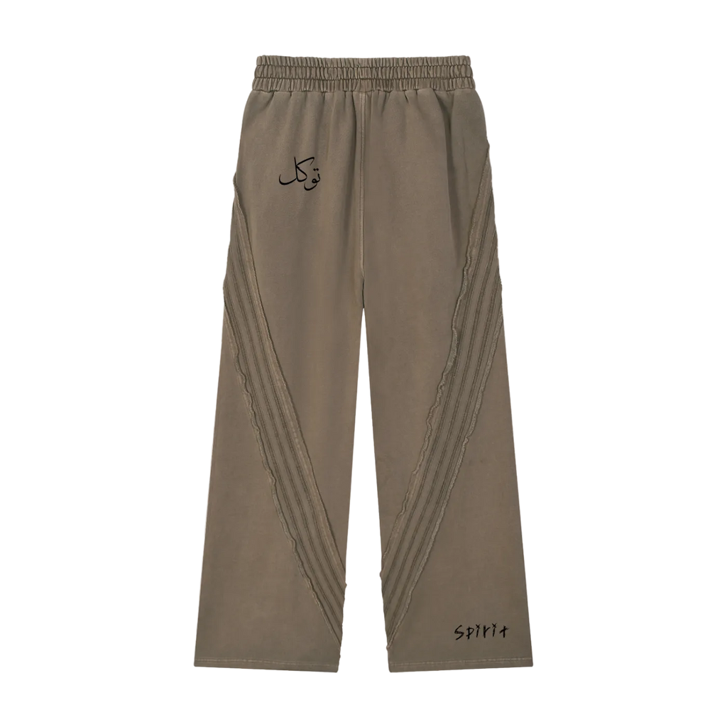 Snow Washed Tape Raw Edge Sweatpants